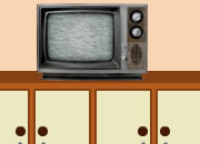 逃出老式电视机房间-在这个房间里有一台老式电视机，你要解开谜..