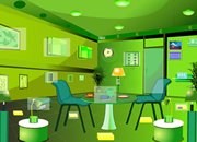 逃出绿色房间-你被关在了一个绿色时尚的现代房间里，找出..