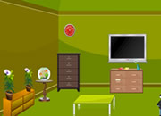 逃出绿色客厅-你被关在了一个绿色调的客厅里，想办法找到..