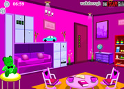 逃出粉色儿童房间-这是一个粉彩色的漂亮儿童房间里，开动你的..
