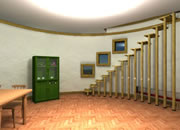 金币系列：圆楼逃出-金币系列之圆楼逃出，一个二层的小楼，房间..