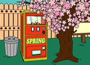 逃出樱花售卖机-这是一个樱花树下的自动售卖机，你要解开它..