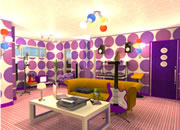 逃出糖果公寓9：深紫色房间-精美漂亮可爱的糖果公寓又来了，这次是一个..