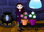 巫女种魔法花香水-爱比莉是一位生活巫女，她种植魔法花草，用..