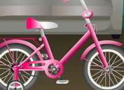 逃出粉红车房间-逃出这个有一辆粉红自行车的房间。