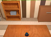 逃出条纹密室-这个房间里有一些木制的家具和条纹，解开谜..