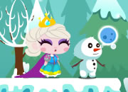 冰雪皇后救公主-可爱的双人冒险小游戏，帮助雪女王和雪人在..