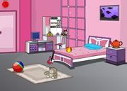 逃离可爱的卧室-这是一个可爱的儿童风格的卧室里，你却被锁..