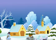 圣诞节冰雪村庄逃脱-在一处冰雪覆盖的小村庄里，你要找到一些关..
