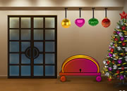 圣诞美丽屋-逃出这个美美的圣诞布置的房间。鼠标操作。..