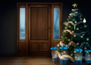 逃出魔幻圣诞屋3-当你醒来立即看到了门上了字条写着：在午夜..