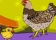 老母鸡的逃脱-卡通风格的逃脱，帮一只老母鸡和它的小鸡们..