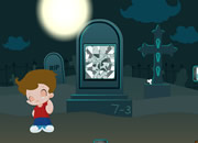 月夜墓地逃脱-在黑夜里，一个男孩困在了一个阴森的墓地里..