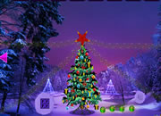 Christmas Light Forest Escape