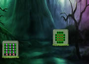 Dark Green Fantasy Forest Escape
