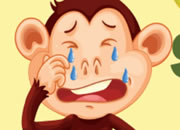 哭泣的小猴子逃出香蕉房子