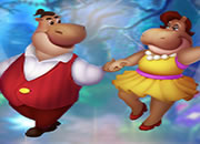 Cute Hippo Couple Escape