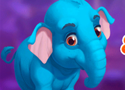 Gleeful Blue Elephant Escape