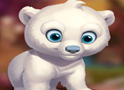 Cute White Bear Escape