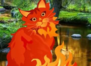 Fantasy Fire Cat Escape