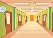 逃离教室走廊