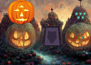 Halloween Crazy Emoji Forest Escape