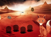 沙漠狐狸孩子逃脱