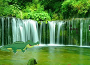 Crocodile Waterfalls Forest Escape