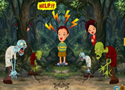 Kids Escape From Zombies