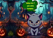 Help Hungry Halloween Kitty