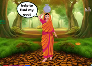 Village Girl Find Her Goat