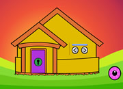 Escape the Green Alien from Cylindrical Glass Tank