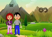 情侣被困森林逃离