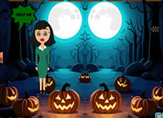 家庭逃离万圣节地