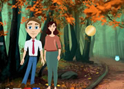 夫妻逃离神秘森林