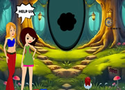 女孩被困神奇丛林