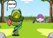 魔法植物中的青蛙