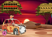 寻找徒步男孩登山包