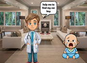 医生找丢失的车钥匙