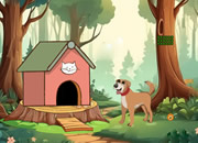 猫逃离危险的狗