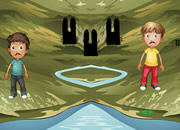 双胞胎逃离森林