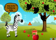Zebra Discovers the Foal