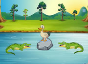 Naive Duck Trapped in Crocodile